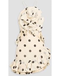 Zimmermann - Crush Polka Dot Ruffle Minidress - Lyst