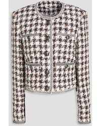 Veronica Beard - Cirtane Metallic Cotton-blend Tweed Jacket - Lyst