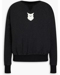 Maison Margiela - Embroidered Cotton-jersey Sweatshirt - Lyst
