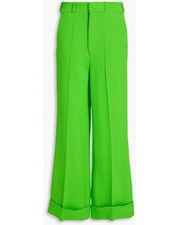 Christopher Kane - Wool-crepe Wide-leg Pants - Lyst