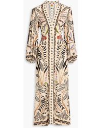 FARM Rio Women's Red Nature Beauty Scarf Maxi-dress | Lyst