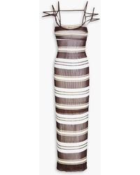 Jacquemus - Striped Ribbed-knit Maxi Dress - Lyst