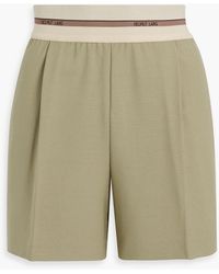 Helmut Lang - Pleated Twill Shorts - Lyst