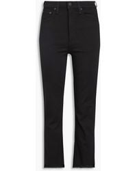 Rag & Bone - Wren Cropped High-rise Slim-leg Jeans - Lyst