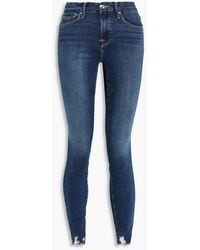 GOOD AMERICAN - Good Legs Faded High-rise Skinny Jeans - Lyst
