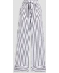 Alex Mill - Riley Striped Cotton-Blend Straight-Leg Pants - Lyst