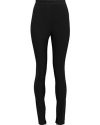 Just Cavalli Monogram-trimmed Jersey leggings - Black
