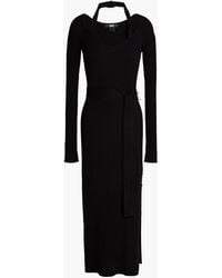PAIGE - Nerine Ribbed-knit Midi Dress - Lyst