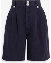 Alex Mill - Drill Pleated Linen Shorts - Lyst