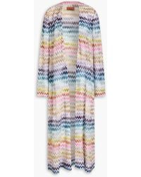 Missoni - Cardigan aus häkelstrick in metallic-optik - Lyst