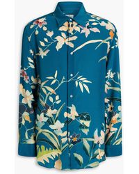 Etro - Floral-print Silk Crepe De Chine Shirt - Lyst