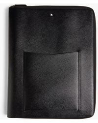 Montblanc - Textured-leather Document Case - Lyst