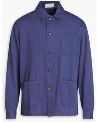 SMR Days - Striped Cotton-jacquard Jacket - Lyst