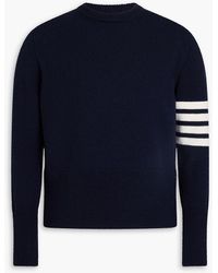 Thom Browne - Striped Wool Sweater - Lyst