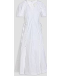 3.1 Phillip Lim - Midikleid aus popeline aus einer baumwollmischung - Lyst
