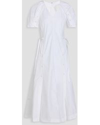 3.1 Phillip Lim - Cotton-Blend Poplin Midi Dress - Lyst