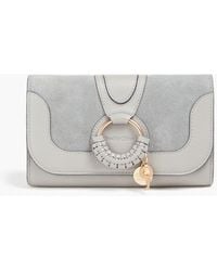 See By Chloé - Hana Suede And Leather Wallet - Lyst