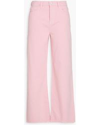 FRAME - Le Jane Crop High-rise Wide-leg Jeans - Lyst