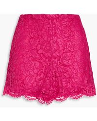Valentino Garavani - Cotton-blend Corded Lace Shorts - Lyst