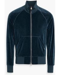Tom Ford - Cotton-Blend Velour Track Jacket - Lyst