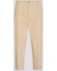 FRAME - Hose aus baumwollcord mit falten - Lyst