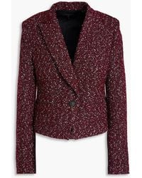 Rag & Bone - Valerie Cropped Wool-blend Bouclé-tweed Blazer - Lyst