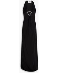 Coperni - Maxikleid aus jersey aus einer baumwoll-modalmischung mit cut-outs und verzierung - Lyst