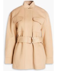 Theory - Belted Wool And Cashmere-blend Felt Coat - Lyst