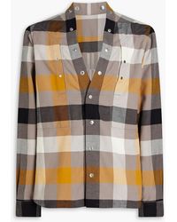 Rick Owens - Larry Checked Cotton-flannel Shirt - Lyst