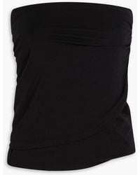 Helmut Lang - Strapless Lyocell-blend Jersey Top - Lyst