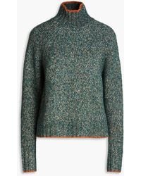 Autumn Cashmere - Marled Knitted Turtleneck Sweater - Lyst