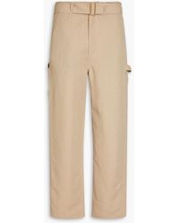 Dunhill - Belted Twill Cargo Pants - Lyst