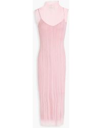 Hervé Léger Synthetic Ribbed-knit Dress 