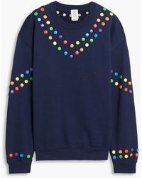 Rosie Assoulin - Embellished Cotton-blend Fleece Sweatshirt - Lyst