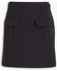 Theory - Cotton-blend Twill Mini Skirt - Lyst