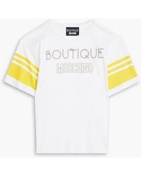 Boutique Moschino - Printed Cotton-jersey T-shirt - Lyst