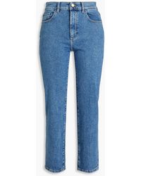 DL1961 - Patti Cropped High-rise Straight-leg Jeans - Lyst