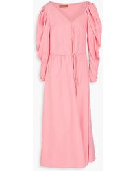 Rejina Pyo - Riley Gathered Shell Midi Dress - Lyst