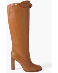 Alexandre Birman - Clarita Saddlery Bow-detailed Leather Knee Boots - Lyst