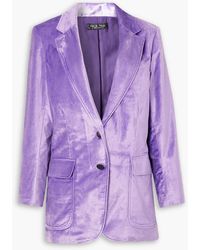 Rag & Bone - Cody Cotton-blend Velvet Blazer - Lyst