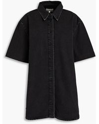 Loulou Studio - Sant Denim Mini Shirt Dress - Lyst