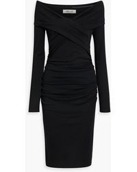 Diane von Furstenberg - Minx Off-the-shoulder Wool-blend Jersey Dress - Lyst