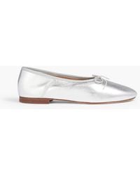 Mansur Gavriel - Bow-Detailed Leather Ballet Flats - Lyst