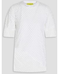 Marques'Almeida - Layered Fishnet Cotton-jersey T-shirt - Lyst