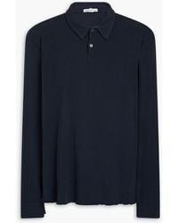 James Perse - Stretch-cotton Jersey Polo Shirt - Lyst