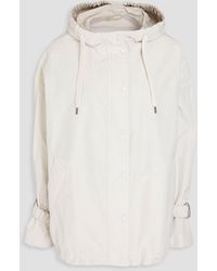 Brunello Cucinelli - Bead-embellished Shell Hooded Jacket - Lyst