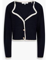 FRAME - Wool And Cotton-Blend Cardigan - Lyst