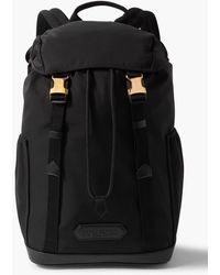 Tom Ford - Leather-Trimmed Logo-Appliquèd Nylon Backpack - Lyst