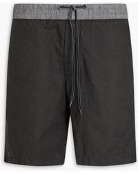 James Perse - Zweifarbige shorts aus stretch-baumwollpopeline - Lyst