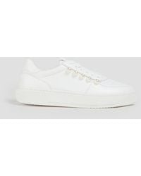 Stuart Weitzman - Sneakers "courtside" aus leder mit kunstperlen - Lyst